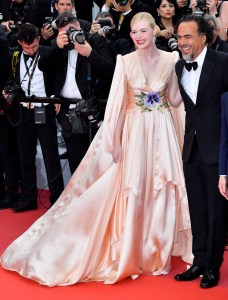 Elle Fanning and Alejandro Gonzalez Inarritu