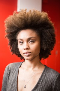 Backstage at Ozwald Boateng's first show.