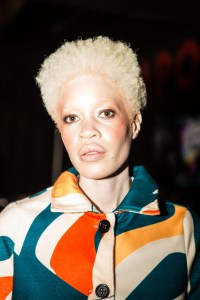 Backstage at Ozwald Boateng's first show.