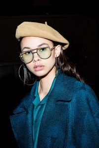 Backstage at Ozwald Boateng's first show.