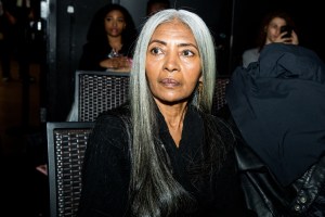 Backstage at Ozwald Boateng's first show.