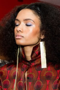 Backstage at Ozwald Boateng's first show.
