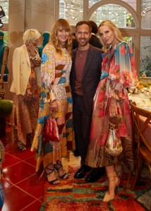Amy Astley, Peter Pilotto and Alice Naylor-Leyland at the Matchesfashion x Peter Pilotto Homeware Launch