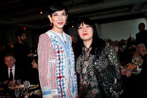 Amy Fine Collins and Anna Sui