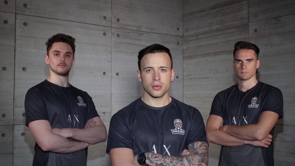 The Italian e-sports team Mkers.