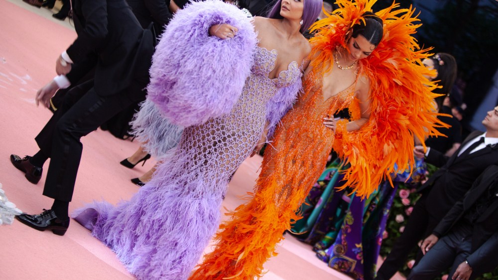 Kylie and Kendall Jenner in Versace