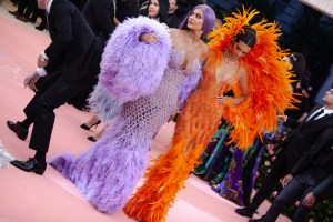 Kylie and Kendall Jenner in Versace