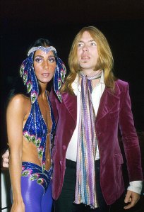 Cher with Greg Allman at Her Birthday Party 5-1975
Cher with Greg Allman 1975