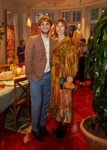 Christopher de Vos and Francis Upritchard at the Matchesfashion x Peter Pilotto Homeware Launch