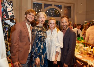 Christopher de Vos, Miranda Almond, Emma Elwick and Peter Pilotto at the Matchesfashion x Peter Pilotto Homeware Launch