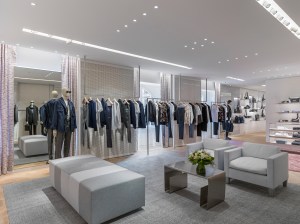 The interior of the Dior Flagship in Munich.