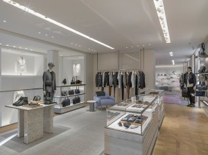 The interior of the Dior Flagship in Munich.