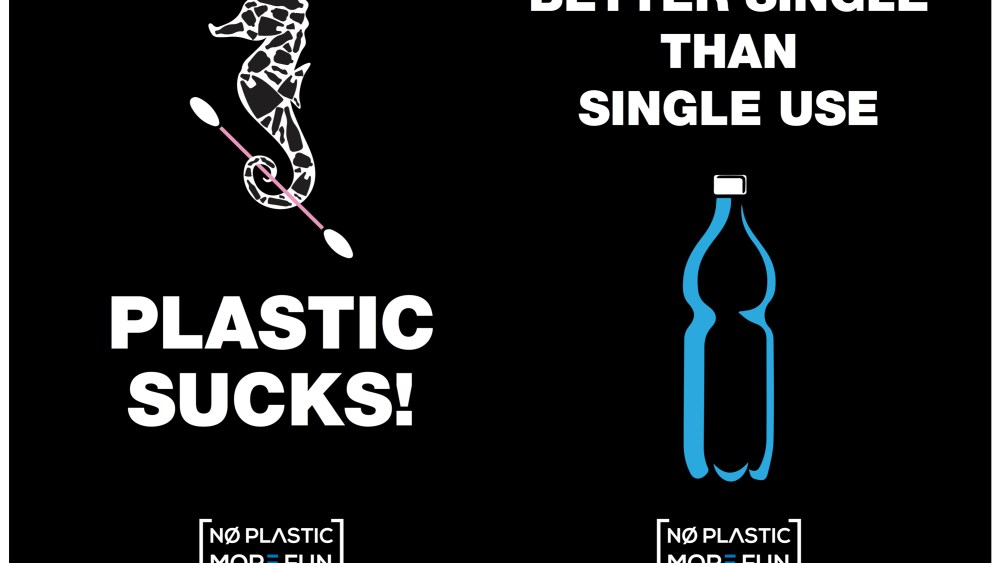 The campaign for the “No Plastic More Fun” initiative by Worldrise in collaboration with North Sails and the Ocean Family Foundation.