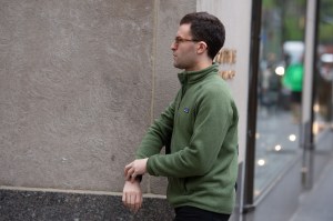 Fleece on the streets. Both men and women are embracing the trend, as seen on the streets of Manhattan.