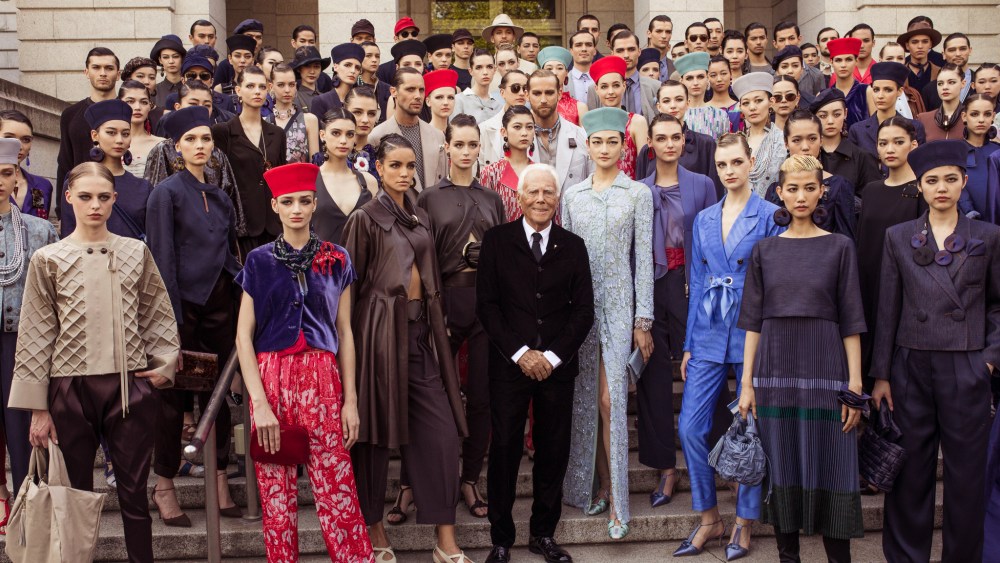 Backstage at Giorgio Armani Cruise 2020