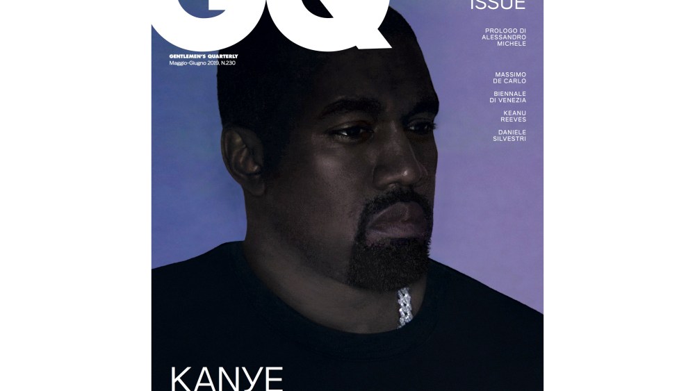 Kanye West shot by Vanessa Beecroft for GQ Italia