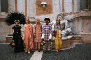 Backstage at Gucci Cruise 2020