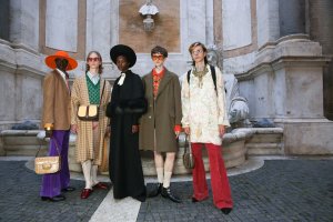 Backstage at Gucci Cruise 2020