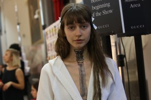 Backstage at Gucci Cruise 2020