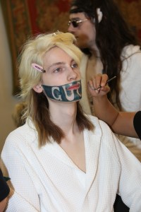 Backstage at Gucci Cruise 2020