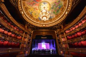 The scene at the Palais Garnier
