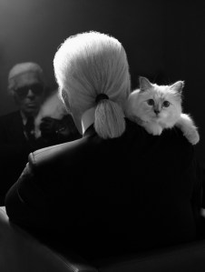 Karl Lagerfeld and Choupette