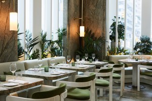 Inside the dining room at Le Jardinier.