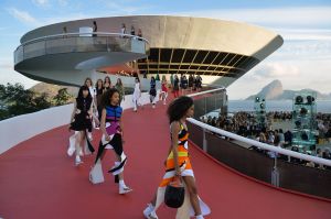 Louis Vuitton's 2017 cruise collection at the Contemporary Art Museum of Niterói in Rio De Janeiro, Brazil.