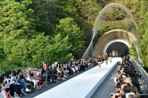 Louis Vuitton Cruise 2018 show at the Miho Museum in Kyoto, Japan.