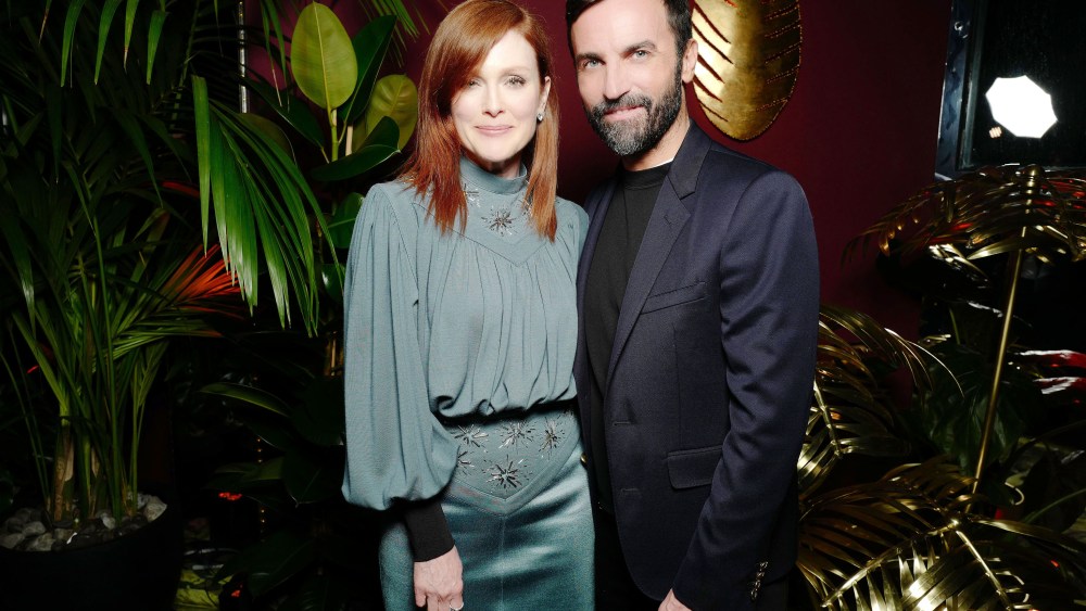Julianne Moore and Nicolas Ghesquiere