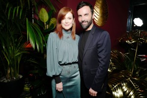 Julianne Moore and Nicolas Ghesquiere