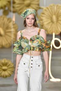 SYDNEY, AUSTRALIA - MAY 14:  A model walks the runway during the Alice McCall show at Mercedes-Benz Fashion Week Resort 20 Collections at Carriageworks on May 14, 2019 in Sydney, Australia.  (Photo by Stefan Gosatti/Getty Images)