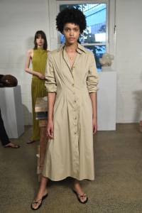 SYDNEY, AUSTRALIA - MAY 14: A model in the presentation space during the ANNA QUAN show at Mercedes-Benz Fashion Week Resort 20 Collections at Carol Crawford Studio on May 14, 2019 in Sydney, Australia. (Photo by James Gourley/Getty Images)