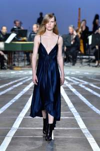 SYDNEY, AUSTRALIA - MAY 16:  A model walks the runway during the Carla Zampatti show at Mercedes-Benz Fashion Week Resort 20 Collections at Carriageworks on May 16, 2019 in Sydney, Australia.  (Photo by Stefan Gosatti/Getty Images)