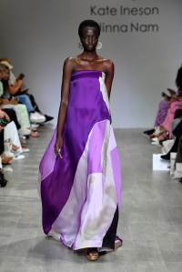 SYDNEY, AUSTRALIA - MAY 13:  A model walks the runway in a design by Valeska Dominguez during the FDS: The Innovators show at Mercedes-Benz Fashion Week Resort 20 Collections  at Carriageworks on May 13, 2019 in Sydney, Australia.  (Photo by Stefan Gosatti/Getty Images)