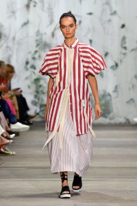 SYDNEY, AUSTRALIA - MAY 15:  A model walks the runway during the Lee Mathews show at Mercedes-Benz Fashion Week Resort 20 Collections at Carriageworks on May 15, 2019 in Sydney, Australia.  (Photo by Stefan Gosatti/Getty Images)