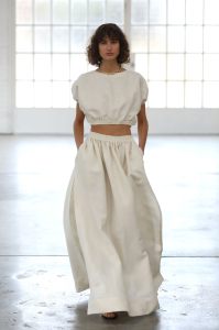 SYDNEY, AUSTRALIA - MAY 13:  A model walks the runway during the Matteau show at Mercedes-Benz Fashion Week Resort 20 Collections at Baker Street Studios on May 13, 2019 in Sydney, Australia.  (Photo by Mark Nolan/Getty Images)