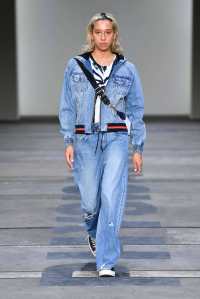 SYDNEY, AUSTRALIA - MAY 13:  A model walks the runway during the P.E Nation show at Mercedes-Benz Fashion Week Resort 20 Collections at Carriageworks on May 13, 2019 in Sydney, Australia.  (Photo by Stefan Gosatti/Getty Images)