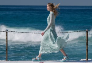 SYDNEY, AUSTRALIA - MAY 16: A model walks the runway during the Ten Pieces show at Mercedes-Benz Fashion Week Resort 20 Collections at Bondi Icebergs on May 16, 2019 in Sydney, Australia. (Photo by James Gourley/Getty Images)