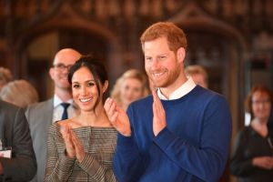 Prince Harry and Meghan Markle watch a performance during a visit to Cardiff Castle.Prince Harry and Meghan Markle visit to Cardiff, Wales, UK - 18 Jan 2018