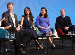 Prince Harry, Meghan Markle, Catherine Duchess of Cambridge and Prince WilliamFirst Annual Royal Foundation Forum, London, UK - 28 Feb 2018Under the theme 'Making a Difference Together', the event will showcase the programmes run or initiated by The Royal Foundation.