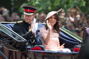 Prince Harry and Meghan Duchess of SussexTrooping the Colour ceremony, London, UK - 09 Jun 2018