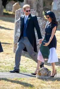 Prince Harry and Meghan Duchess of SussexThe wedding of Daisy Jenks and Charlie van Straubenzee, St Mary the Virgin Church, Frensham, Surrey, UK - 04 Aug 2018