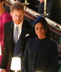 Prince Harry and Meghan Duchess of SussexThe wedding of Princess Eugenie and Jack Brooksbank, Ceremony, St George's Chapel, Windsor Castle, Berkshire, UK - 12 Oct 2018