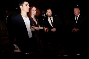 Lazaro Hernandez, Karen Elson, and Jack McCollough