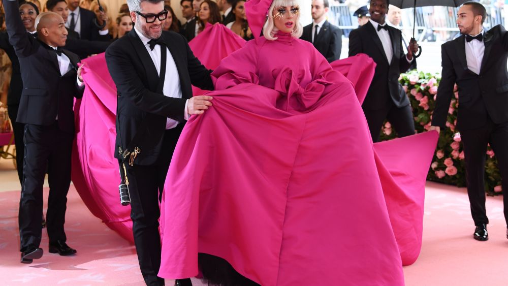 Lady Gaga and Brandon Maxwell in Brandon Maxwell, Met Gala 2019