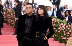Rami Malek and Charlotte Gainsbourg in Saint Laurent by Anthony Vaccarello, Met Gala 2019