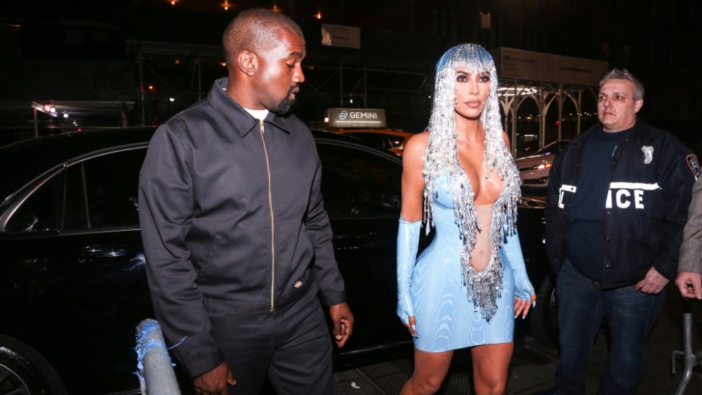 Kanye West and Kim Kardashian