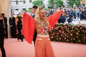 Elle Fanning in Miu Miu.