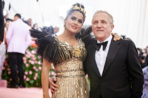 Salma Hayek in Gucci.